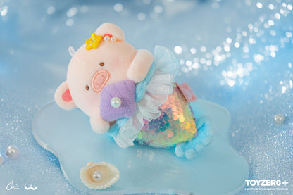 LuLu the Piggy Ocean - Mermaid LuLu Plush Keychain Móc Khóa Bông ToyZero+ - Góc nhìn khác 3