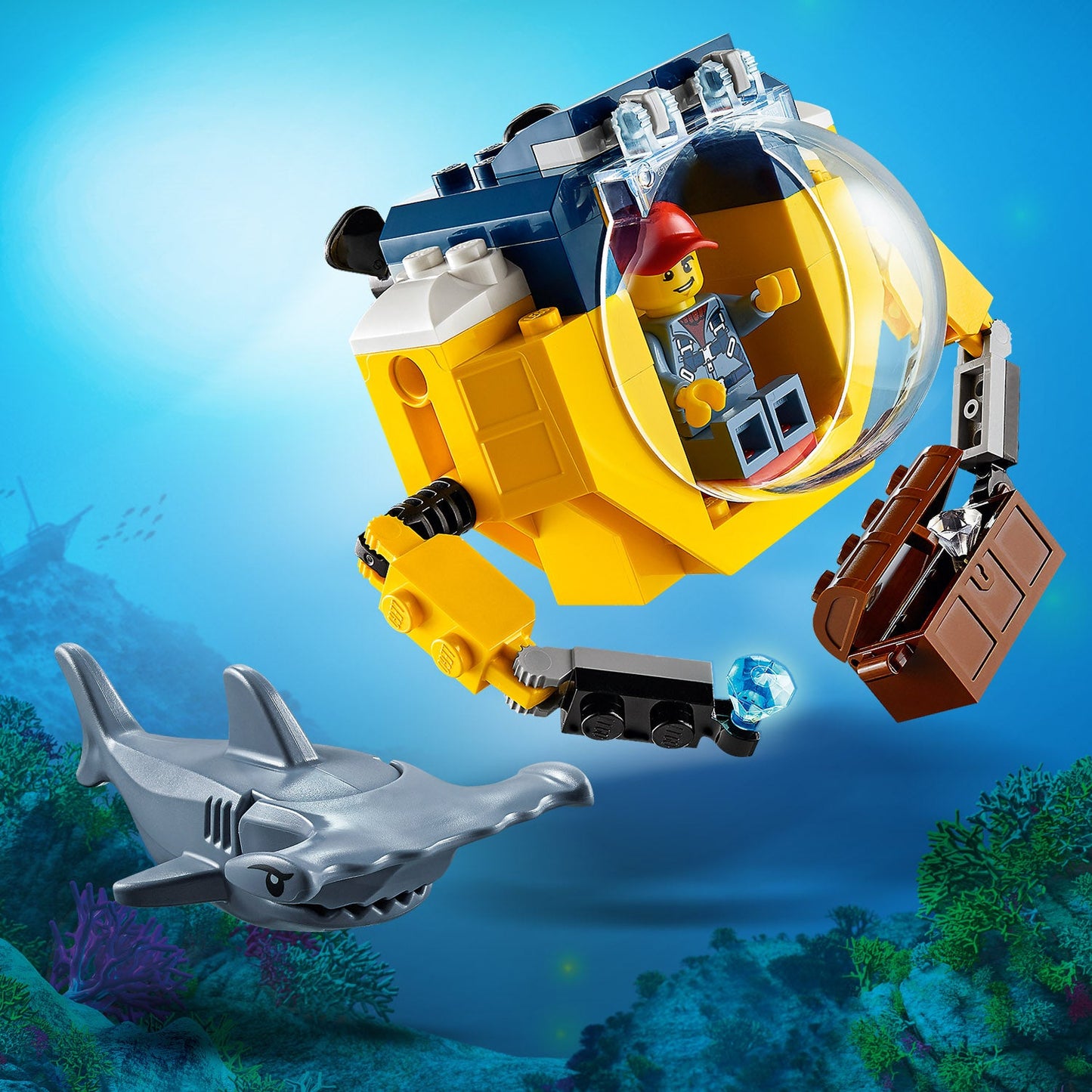 LEGO® City Ocean Mini-Submarine - Tàu Ngầm Mini Thám Hiểm Đại Dương - LEGO 60263