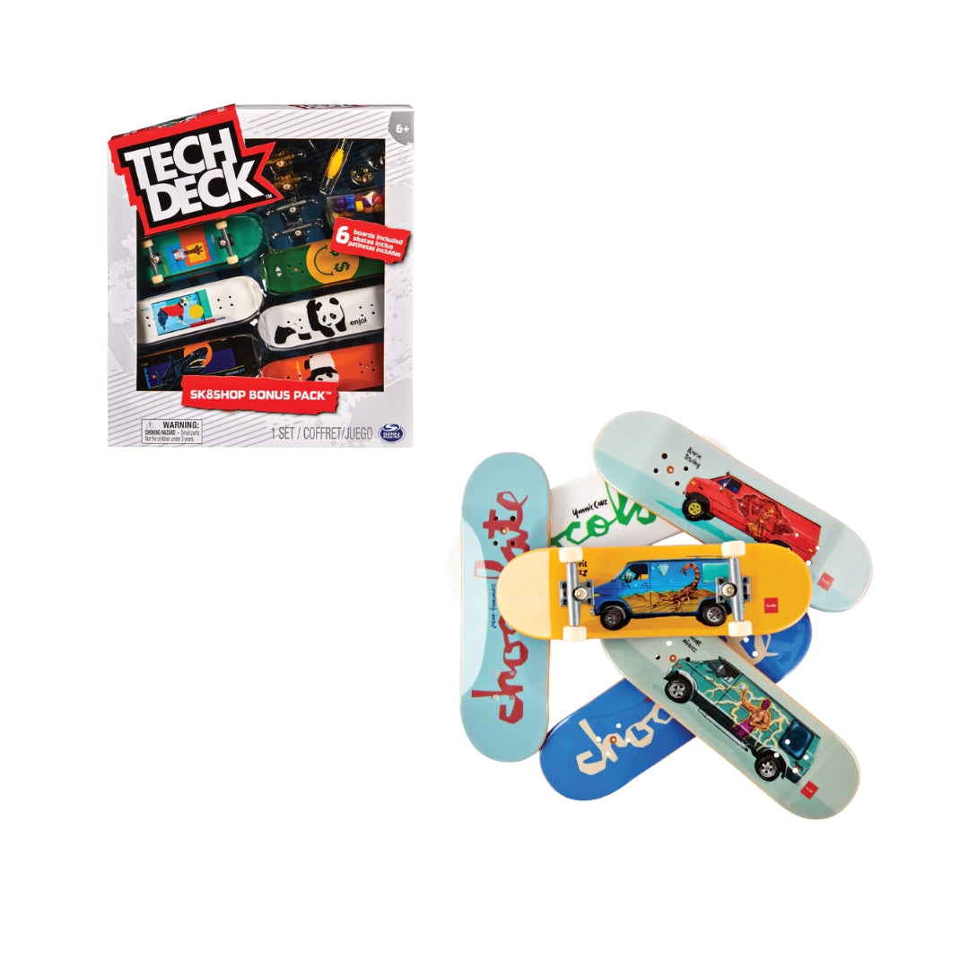 Combo of 6 TECH DECK skateboards 6028845 - Bộ 6 ván trượt ngón tay - Tech Deck