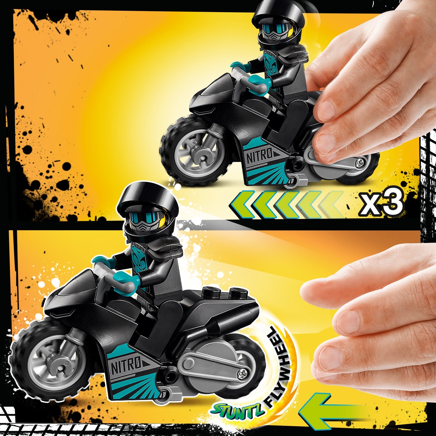 LEGO® City Stunt Show Truck Xe Tải Biểu Diễn Mô Tô Mạo Hiểm 60294 LEGO - ảnh 1 - LEGO City