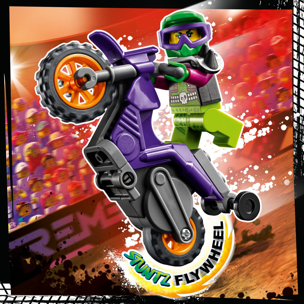 LEGO® City Wheelie Stunt Bike - Đồ chơi lắp ráp mô tô mạo hiểm bốc đầu - LEGO 60296 - Hình ảnh bổ sung 9