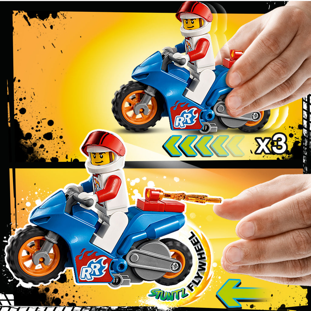 LEGO® City Rocket Stunt Bike - Đồ chơi lắp ráp Mô tô Nhào lộn Stuntz 60298 - Hình ảnh bổ sung 8