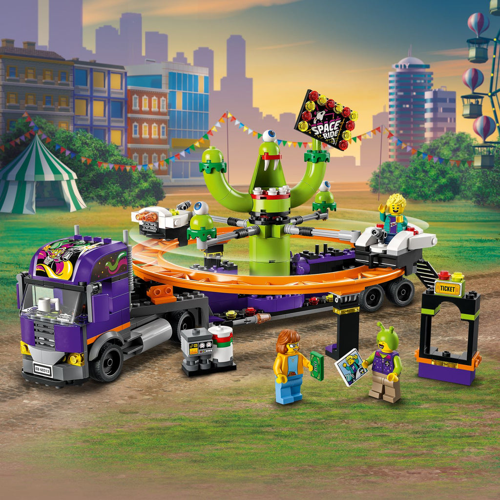 LEGO® City Space Ride Amusement Truck - Đồ Chơi Lắp Ráp Xe Tải Công Viên Giải Trí 60313 - LEGO City - Hình ảnh bổ sung 4