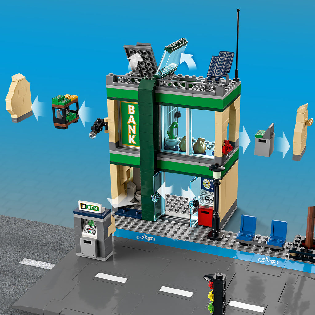 LEGO® City Police Chase at the Bank - Bộ đồ chơi lắp ráp Cảnh Sát Truy Đuổi Tại Ngân Hàng - LEGO 60317 LEGO - ảnh 1 - Buildin