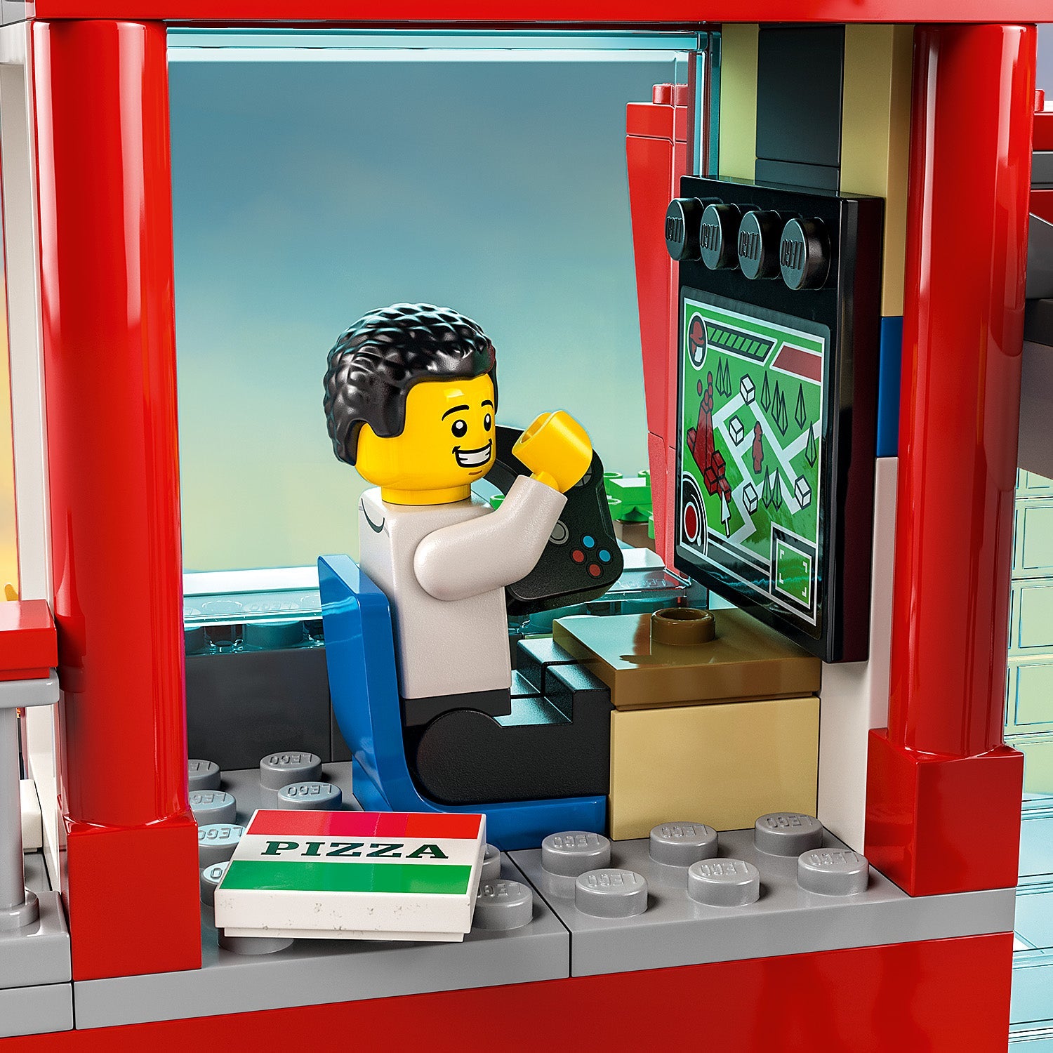 LEGO® City Fire Station - Đồ Chơi Lắp Ráp Trạm Cứu Hỏa 3 Tầng - LEGO 60320 - Hình ảnh bổ sung 6