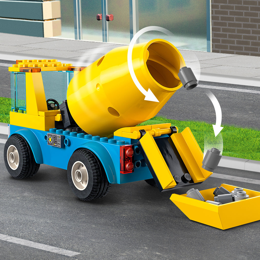 LEGO® City Cement Mixer Truck - Xe Trộn Bê Tông Chính Hãng - LEGO 60325 - Hình ảnh bổ sung 7