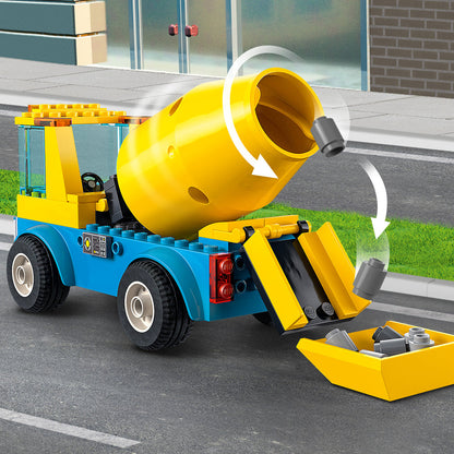 LEGO® City Cement Mixer Truck - Xe Trộn Bê Tông Chính Hãng - LEGO 60325 - Hình ảnh bổ sung 7