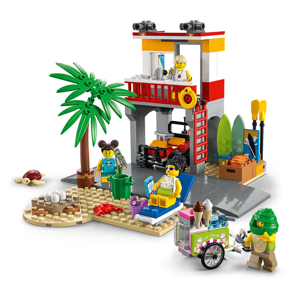LEGO® City Beach Lifeguard Station 60328 - Đồ Chơi Lắp Ráp Trạm Cứu Hộ Bờ Biển LEGO - ảnh 1 - LEGO City Sets