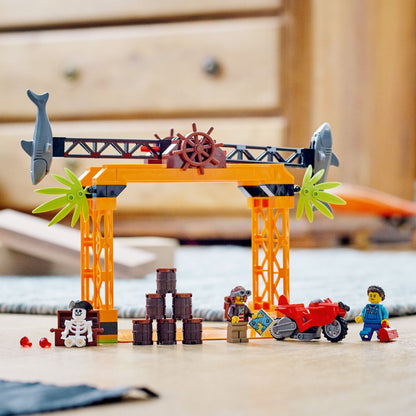 LEGO® City The Shark Attack Stunt Challenge - Đồ Chơi Lắp Ráp Mô Tô Nhào Lộn 60342 - Hình ảnh bổ sung 5