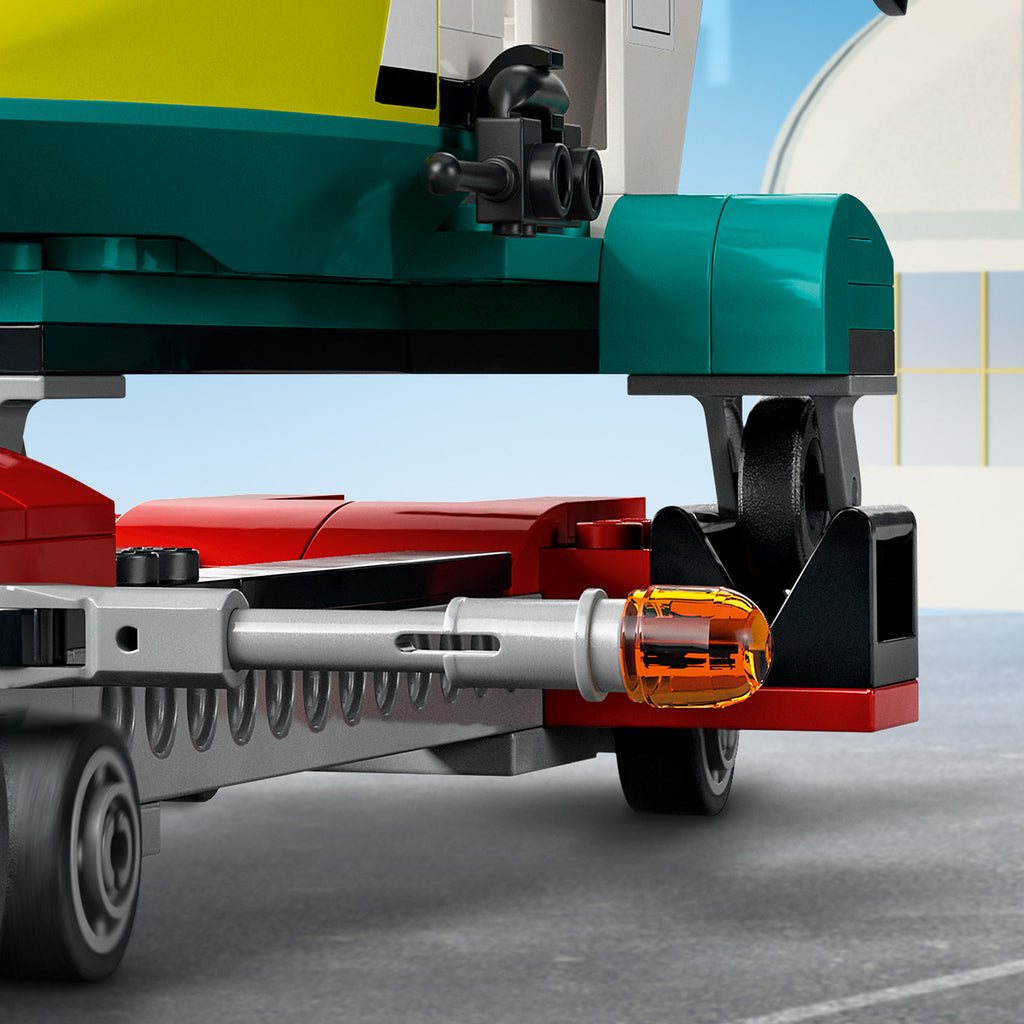 LEGO® City Rescue Helicopter Transport - Xe Tải Vận Chuyển Trực Thăng Cứu Hộ - LEGO 60343 - Hình ảnh bổ sung 8