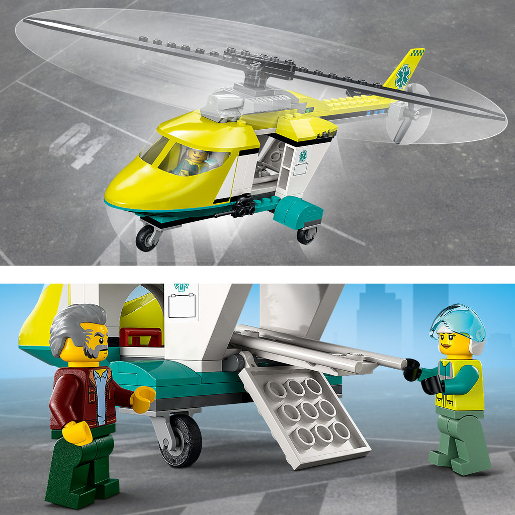 LEGO® City Rescue Helicopter Transport - Xe Tải Vận Chuyển Trực Thăng Cứu Hộ - LEGO 60343 - Hình ảnh bổ sung 9