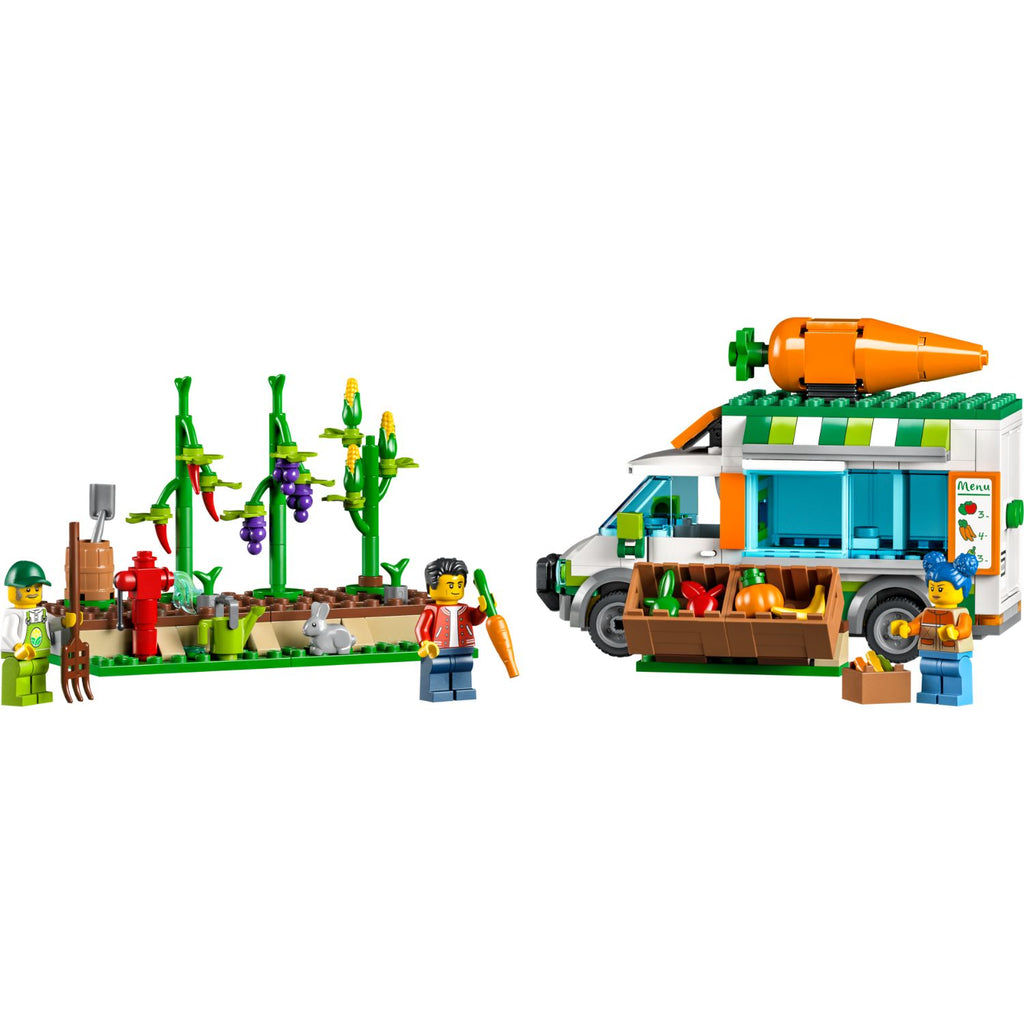 LEGO® City Farmers Market Van - Đồ chơi lắp ráp Xe tải nông sản - LEGO 60345 - Hình ảnh chi tiết 2