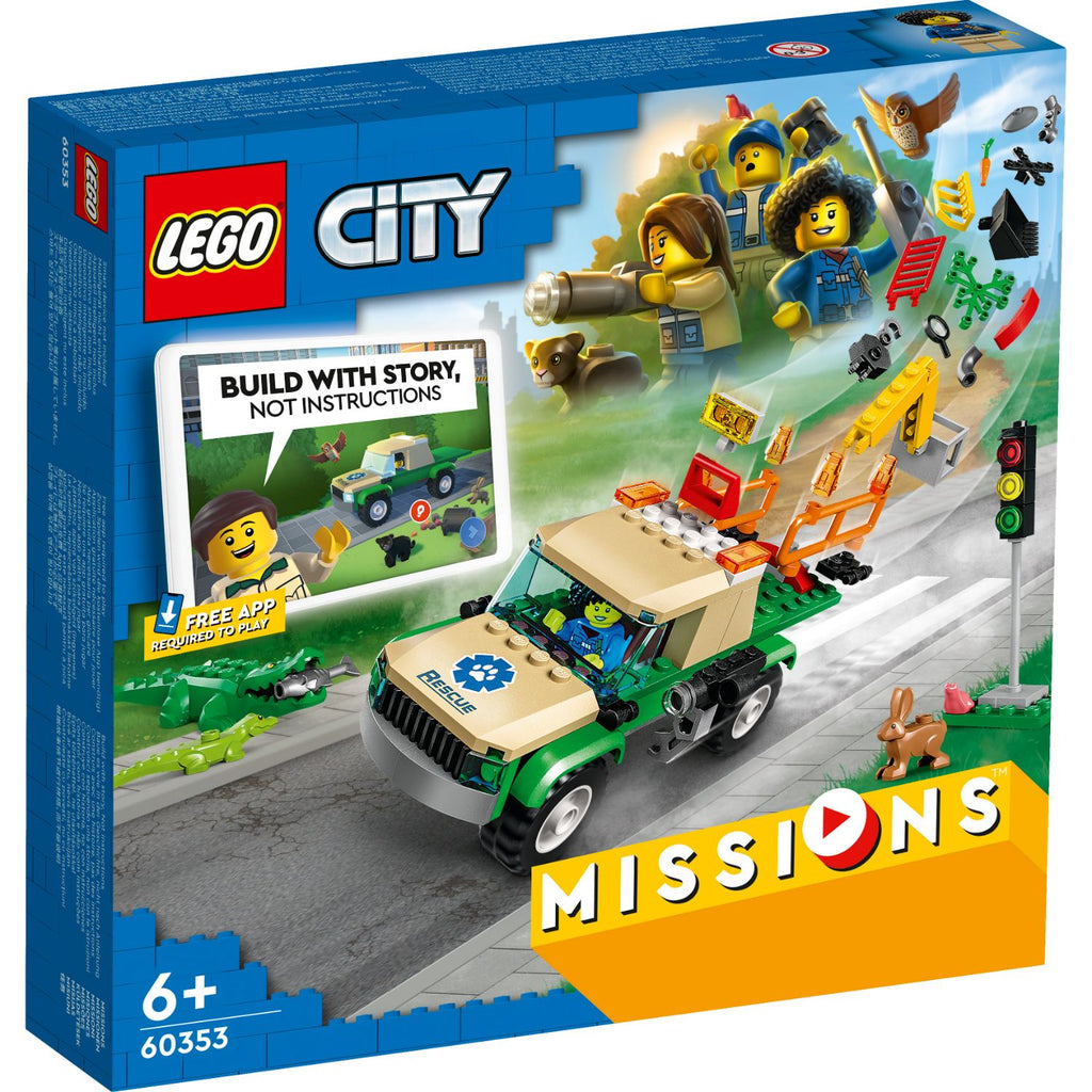 LEGO® City Wild Animal Rescue Missions - Bộ Đồ Chơi Giải Cứu Động Vật Hoang Dã - LEGO 60353 - Hình ảnh sản phẩm