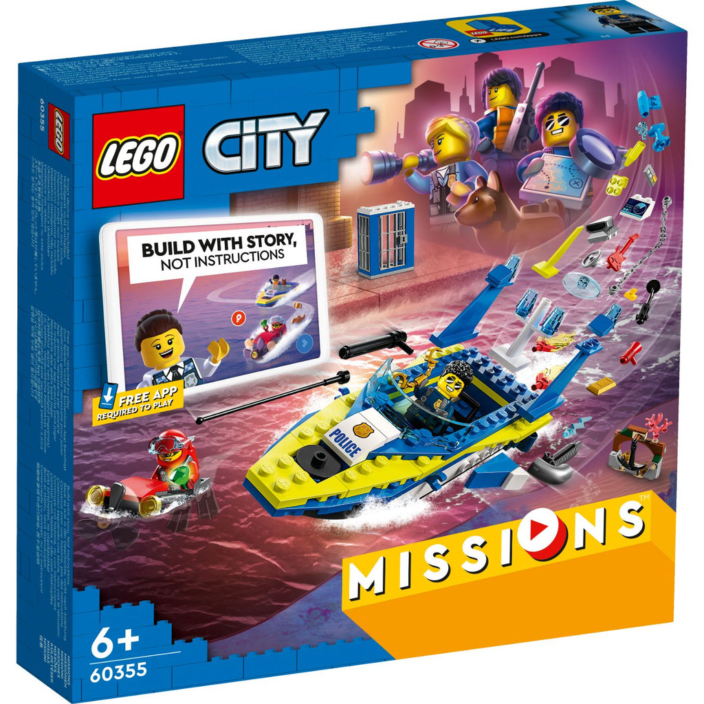 LEGO® City Water Police Detective Missions - Bộ Đồ Chơi Lắp Ráp Nhiệm Vụ Thám Tử Cảnh Sát Đường Thủy - LEGO 60355 - Hình ảnh sản phẩm