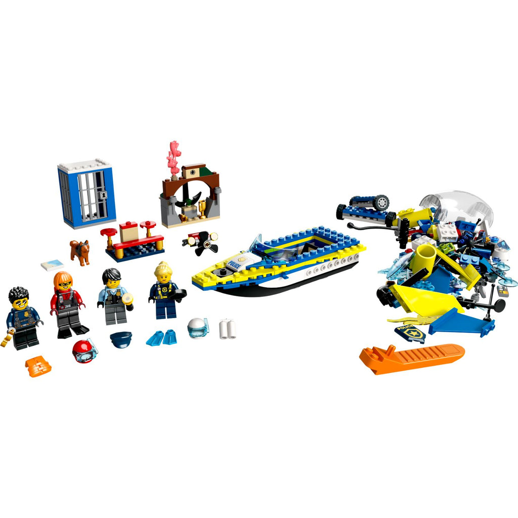 LEGO® City Water Police Detective Missions - Bộ Đồ Chơi Lắp Ráp Nhiệm Vụ Thám Tử Cảnh Sát Đường Thủy - LEGO 60355 - Hình ảnh chi tiết 2