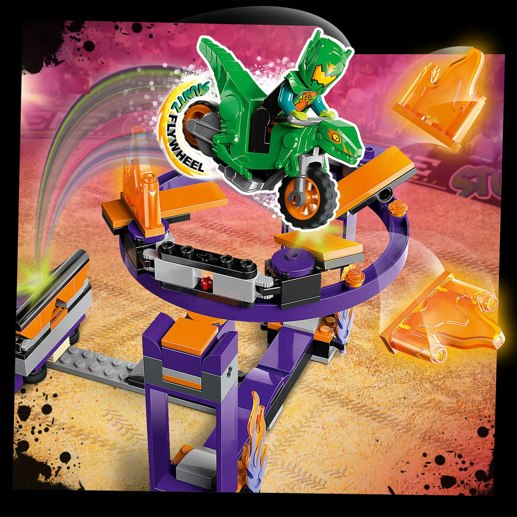 LEGO® City Dunk Stunt Ramp Challenge - Bộ Đồ Chơi Xe Mô Tô Nhảy Cầu Mạo Hiểm LEGO 60359 LEGO - ảnh 3 - Building Sets