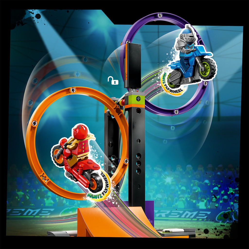 LEGO® City Spinning Stunt Challenge - Bộ Đồ Chơi Thử Thách Nhào Lộn - LEGO 60360 - Hình ảnh bổ sung 7