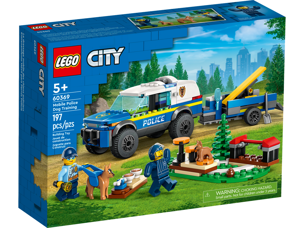 LEGO® City Mobile Police Dog Training - Đồ Chơi Lắp Ráp Huấn Luyện Chó Cảnh Sát - LEGO 60369 - Hình ảnh sản phẩm