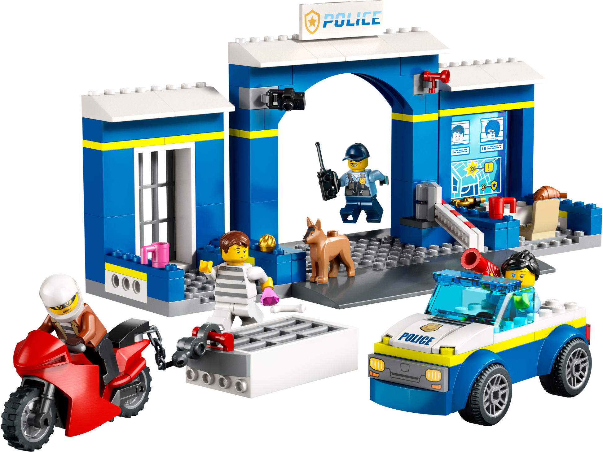 LEGO® City Police Station Chase - Đồ Chơi Lắp Ráp Đồn Cảnh Sát Thành Phố - LEGO 60370 - Hình ảnh bổ sung 4