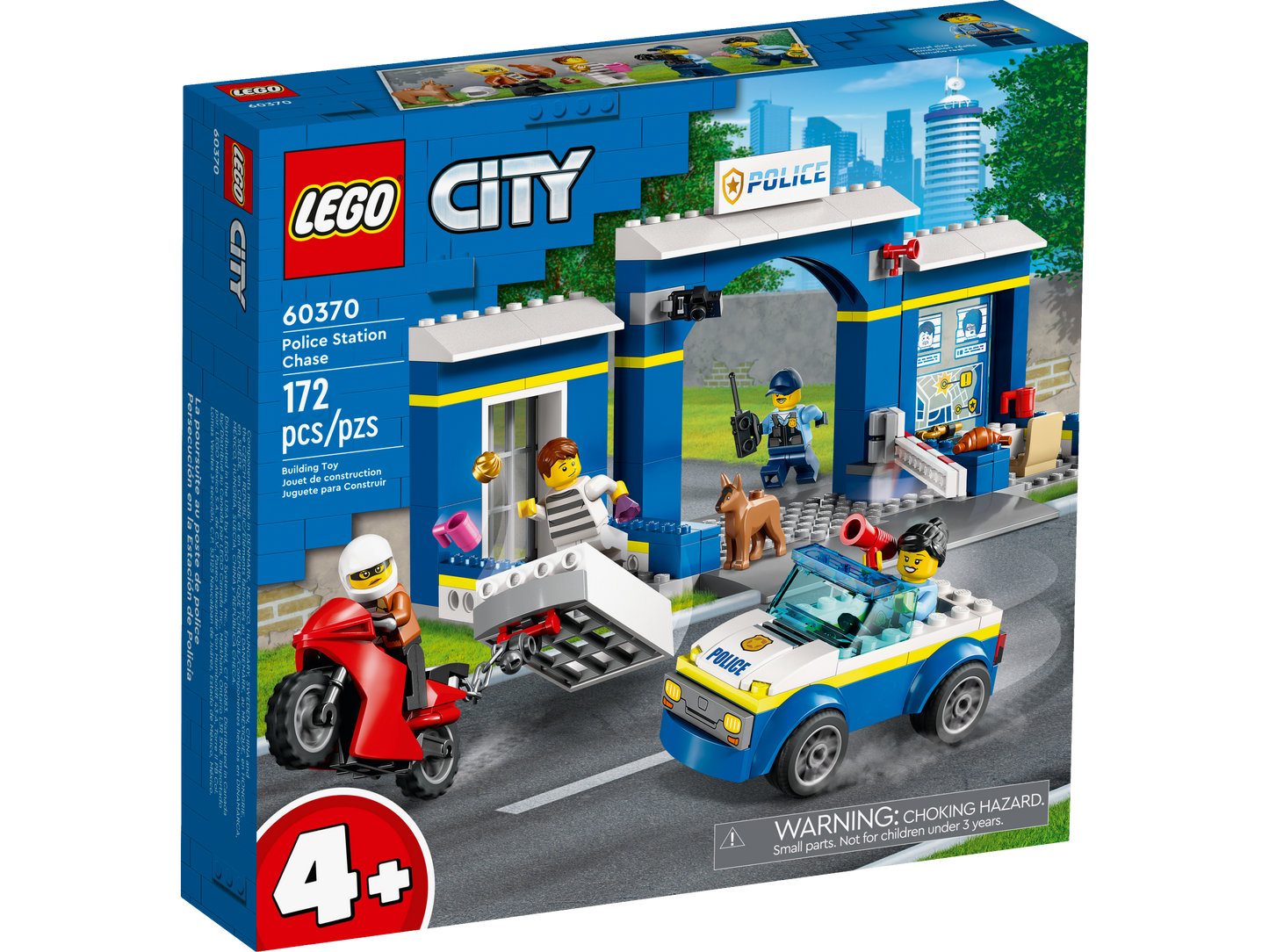 LEGO® City Police Station Chase - Đồ Chơi Lắp Ráp Đồn Cảnh Sát Thành Phố - LEGO 60370 - Hình ảnh sản phẩm