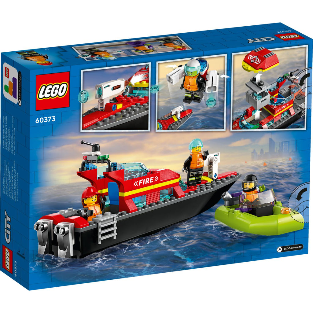 LEGO® City Fire Rescue Boat - Đồ Chơi Lắp Ráp Tàu Cứu Hỏa LEGO 60373 - Hình ảnh bổ sung 8