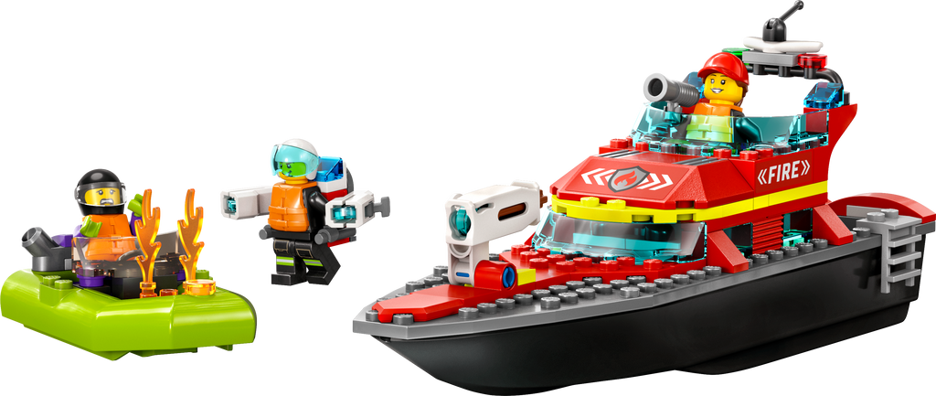 LEGO® City Fire Rescue Boat - Đồ Chơi Lắp Ráp Tàu Cứu Hỏa LEGO 60373 - Hình ảnh bổ sung 6