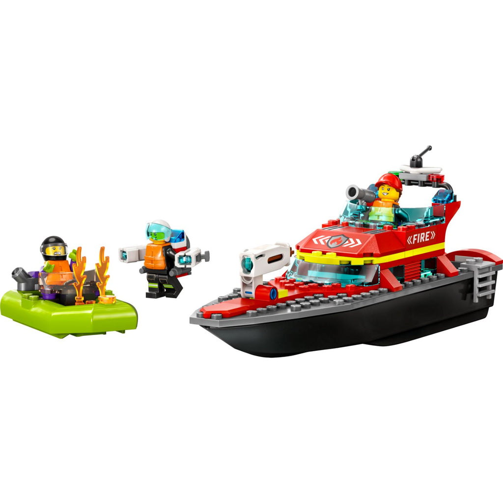 LEGO® City Fire Rescue Boat - Đồ Chơi Lắp Ráp Tàu Cứu Hỏa LEGO 60373 - Hình ảnh chi tiết 2