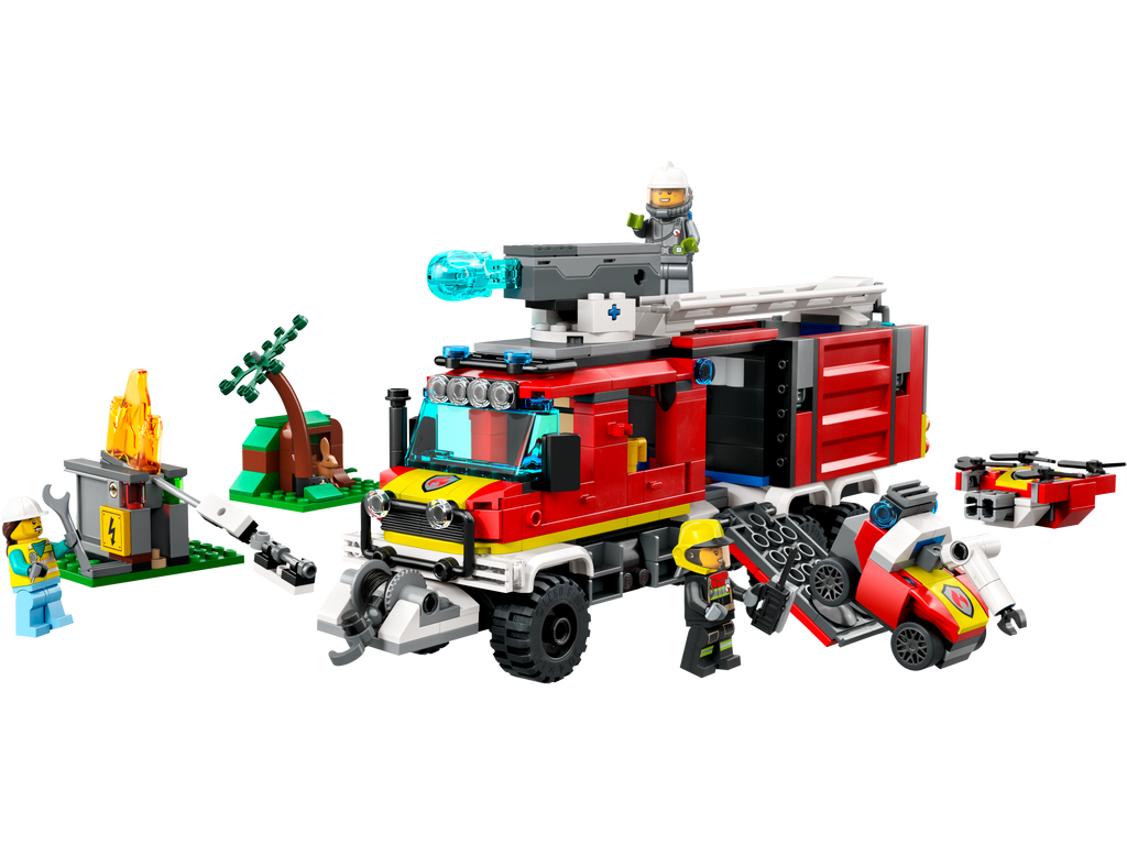 LEGO® City Fire Command Truck - Bộ Đồ Chơi Lắp Ráp Xe Cứu Hỏa Hiện Đại - LEGO 60374 - Hình ảnh chi tiết 2