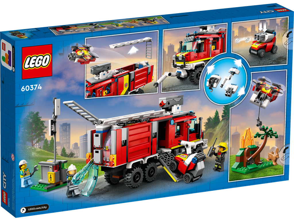 LEGO® City Fire Command Truck - Bộ Đồ Chơi Lắp Ráp Xe Cứu Hỏa Hiện Đại - LEGO 60374 LEGO - ảnh 2 - LEGO