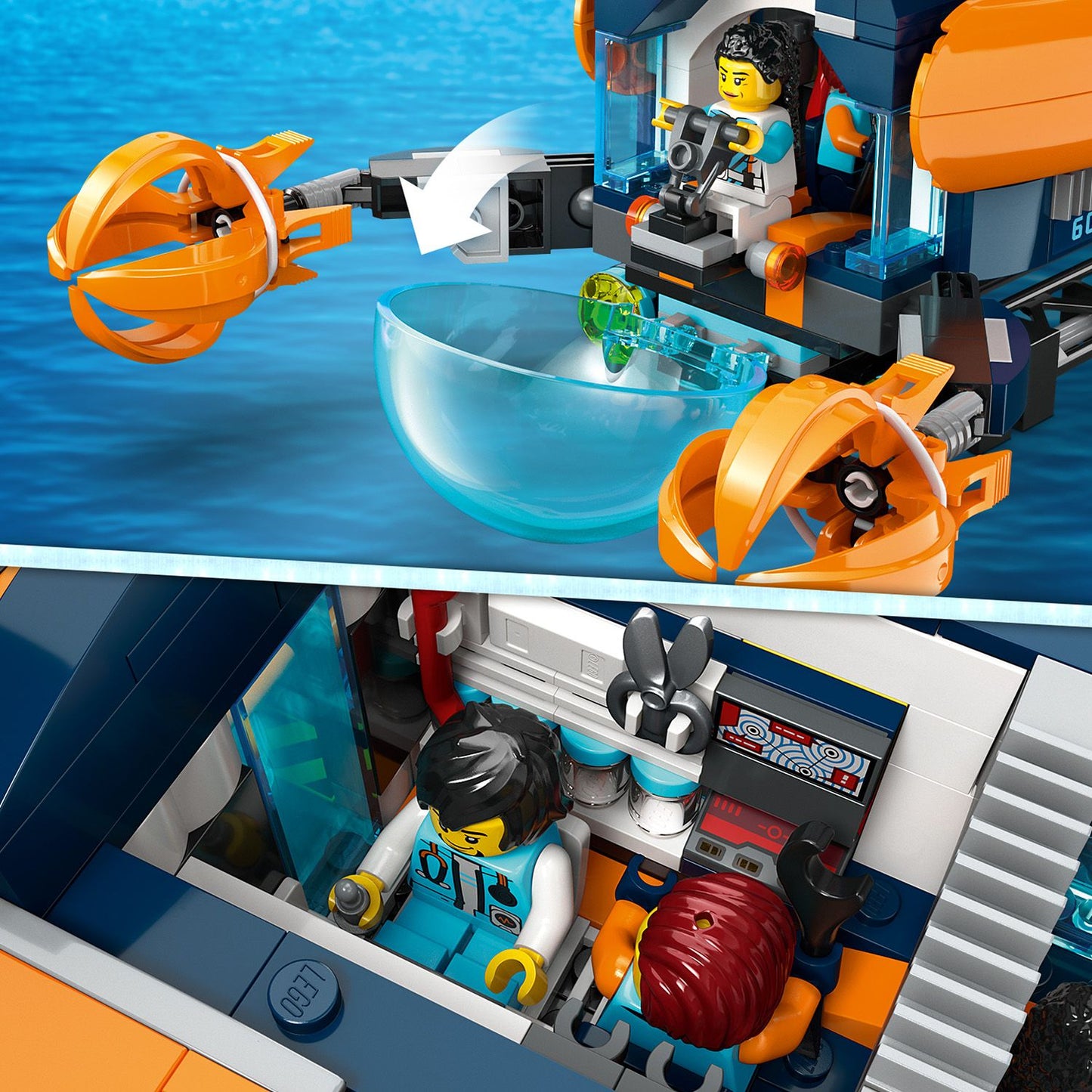 LEGO® City Deep-Sea Explorer Submarine - Tàu Ngầm Thám Hiểm Đại Dương LEGO 60379 - Hình ảnh bổ sung 7