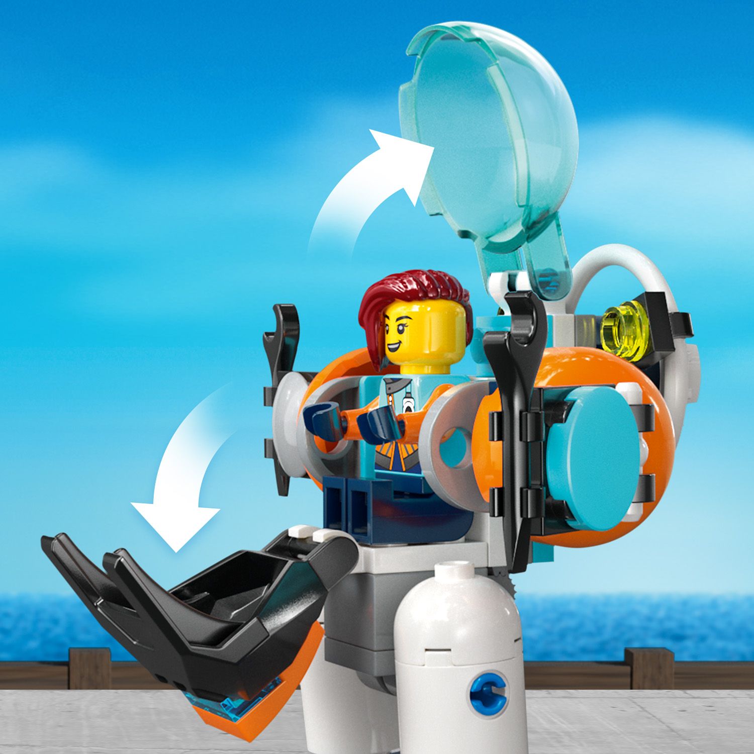 LEGO® City Deep-Sea Explorer Submarine - Tàu Ngầm Thám Hiểm Đại Dương LEGO 60379 LEGO - ảnh 1 - LEGO Sets