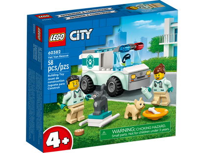 LEGO® City Vet Van Rescue - Xe Cứu Hộ Thú Y - LEGO 60382 - Hình ảnh sản phẩm