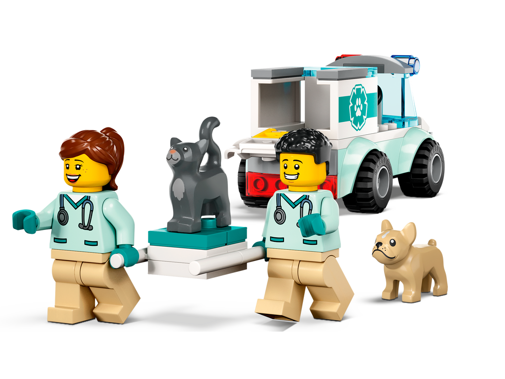 LEGO® City Vet Van Rescue - Xe Cứu Hộ Thú Y - LEGO 60382 - Góc nhìn khác 3