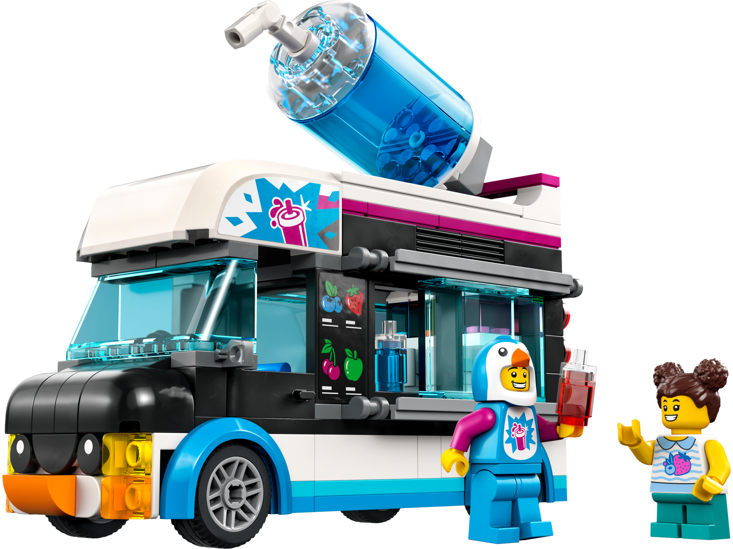 LEGO® City Penguin Slushy Van - Xe Bán Kem Tuyết Cánh Cụt - LEGO 60384 - Hình ảnh chi tiết 2