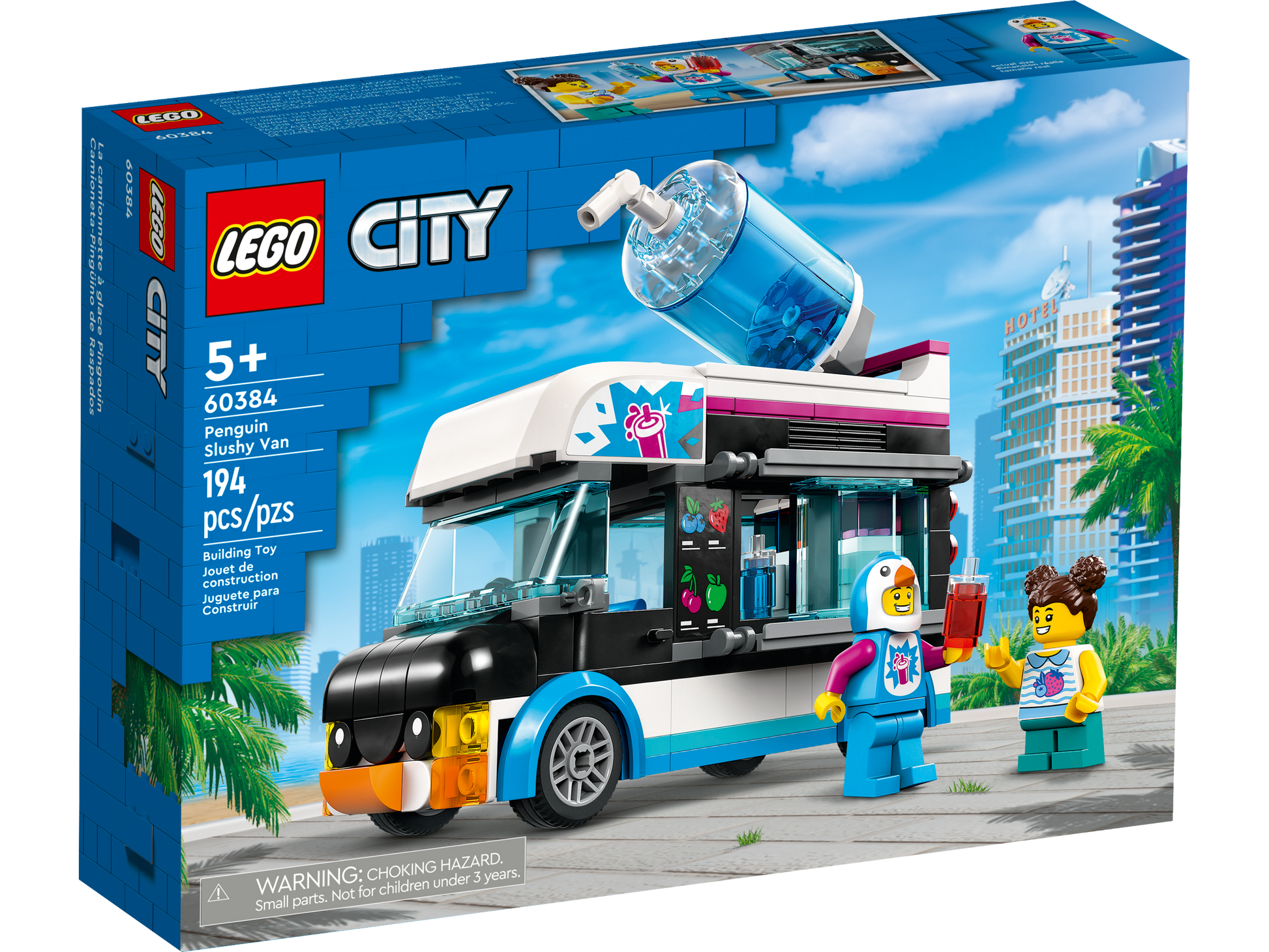 LEGO® City Penguin Slushy Van - Xe Bán Kem Tuyết Cánh Cụt - LEGO 60384 - Hình ảnh sản phẩm