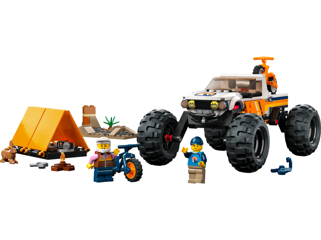 LEGO® City 4x4 Off-Roader Adventures Đồ Chơi Lắp Ráp Xe Địa Hình Cắm Trại LEGO 60387 - Hình ảnh chi tiết 2