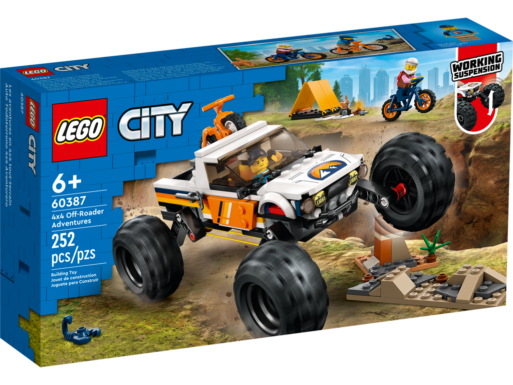LEGO® City 4x4 Off-Roader Adventures Đồ Chơi Lắp Ráp Xe Địa Hình Cắm Trại LEGO 60387 - Hình ảnh sản phẩm