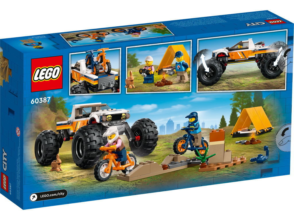 LEGO® City 4x4 Off-Roader Adventures Đồ Chơi Lắp Ráp Xe Địa Hình Cắm Trại LEGO 60387 - Góc nhìn khác 3