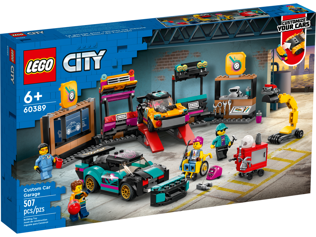 LEGO® City Custom Car Garage - Đồ chơi lắp ráp Gara Độ Xe Thành Phố - LEGO 60389 - Hình ảnh sản phẩm