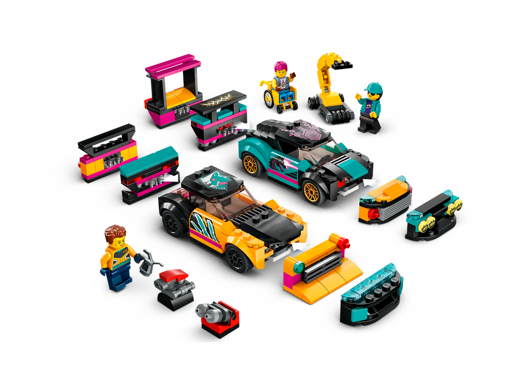 LEGO® City Custom Car Garage - Đồ chơi lắp ráp Gara Độ Xe Thành Phố - LEGO 60389 - Hình ảnh chi tiết 2