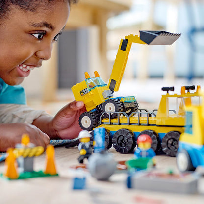 LEGO® City Construction Trucks and Wrecking Ball Crane - Bộ Đồ Chơi Xe Công Trình Và Cần Cẩu Phá Dỡ LEGO 60391 - Hình ảnh bổ sung 7
