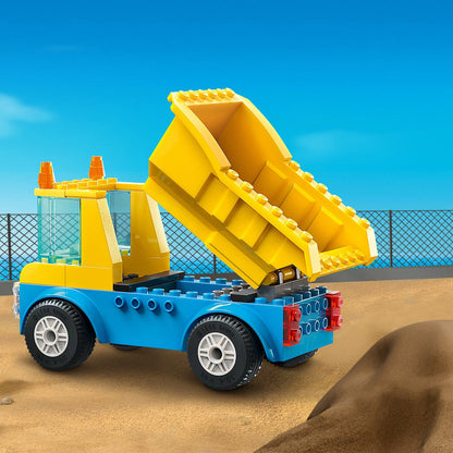 LEGO® City Construction Trucks and Wrecking Ball Crane - Bộ Đồ Chơi Xe Công Trình Và Cần Cẩu Phá Dỡ LEGO 60391 - Hình ảnh bổ sung 8