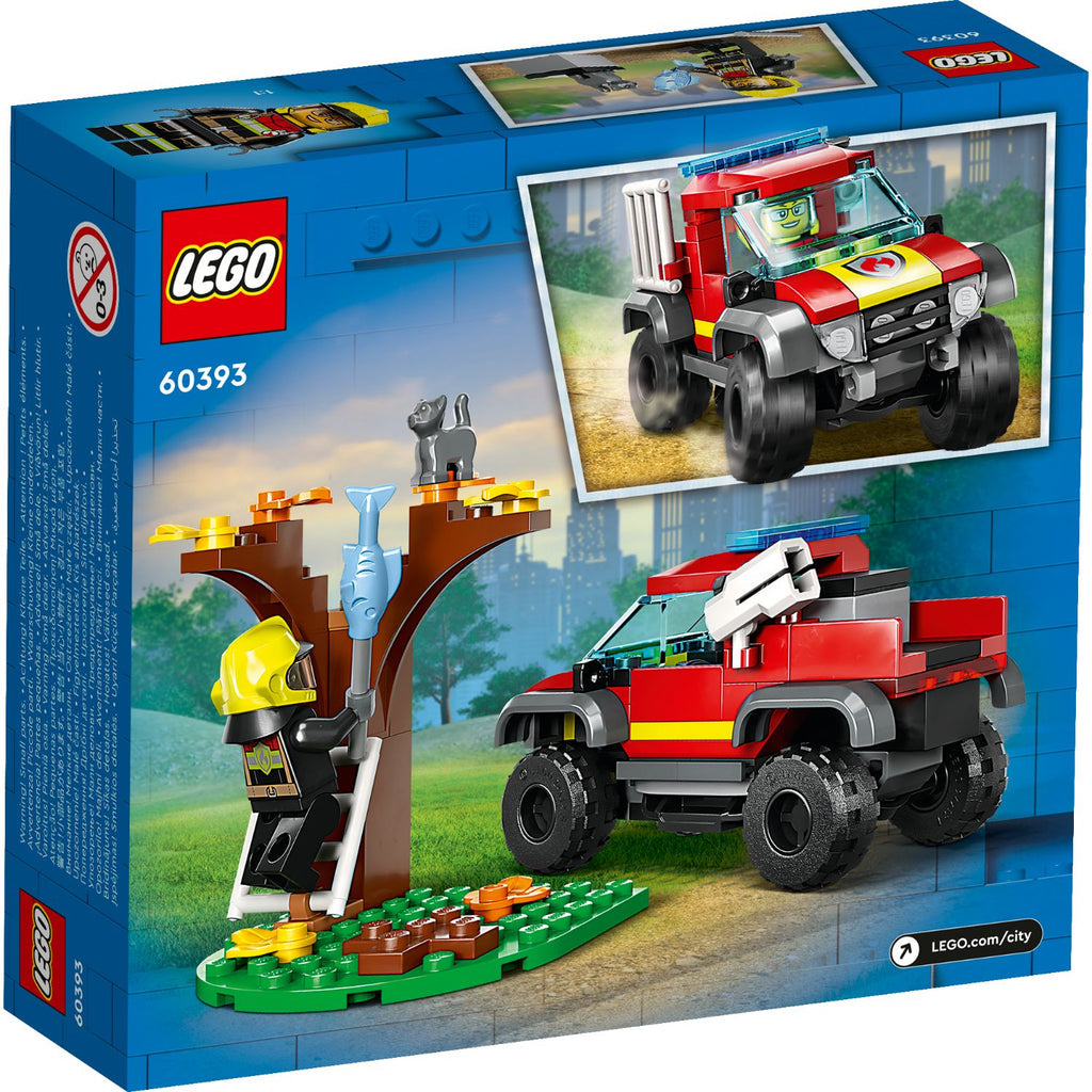 LEGO® City 4x4 Fire Truck Rescue - Đồ Chơi Lắp Ráp Xe Cứu Hỏa Địa Hình (60393) - Góc nhìn khác 3