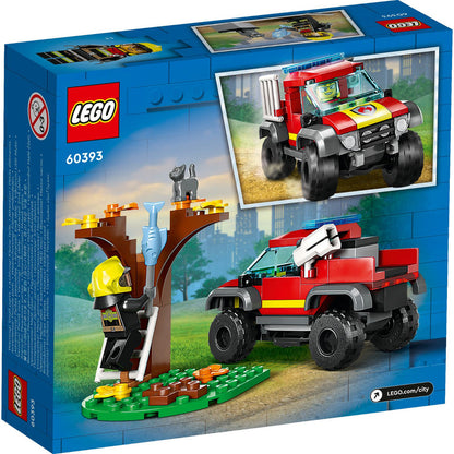 LEGO® City 4x4 Fire Truck Rescue - Đồ Chơi Lắp Ráp Xe Cứu Hỏa Địa Hình (60393) - Góc nhìn khác 3
