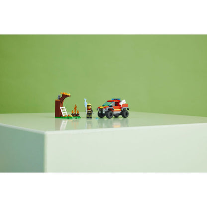 LEGO® City 4x4 Fire Truck Rescue - Đồ Chơi Lắp Ráp Xe Cứu Hỏa Địa Hình (60393) - Hình ảnh bổ sung 7