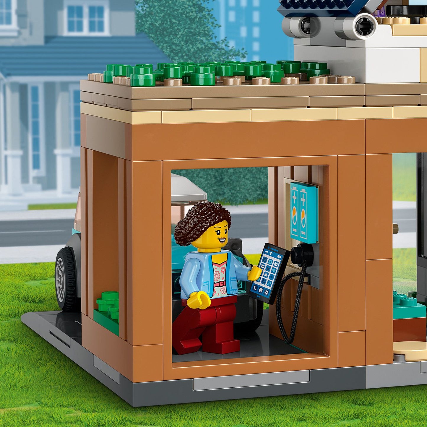 LEGO® City Family House and Electric Car - Mô Hình Ngôi Nhà Gia Đình Và Xe Điện LEGO City 60398 LEGO - ảnh 3 - Lego