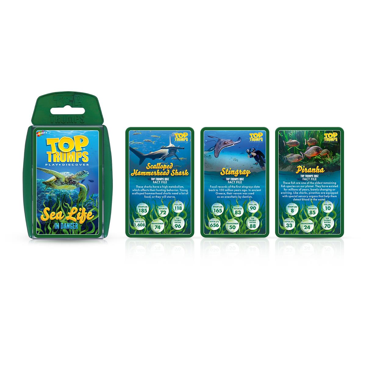 Sealife in Danger Top Trumps Card Game - Trò Chơi Thẻ Bài Sinh Vật Biển - Winning Moves - Hình ảnh bổ sung 5