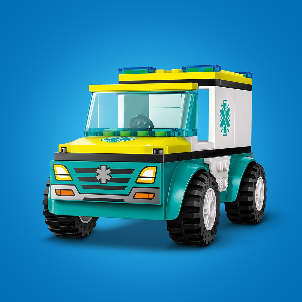 LEGO® City Emergency Ambulance and Snowboarder - Xe Cấp Cứu Và Người Trượt Tuyết - LEGO 60403 - Hình ảnh bổ sung 6