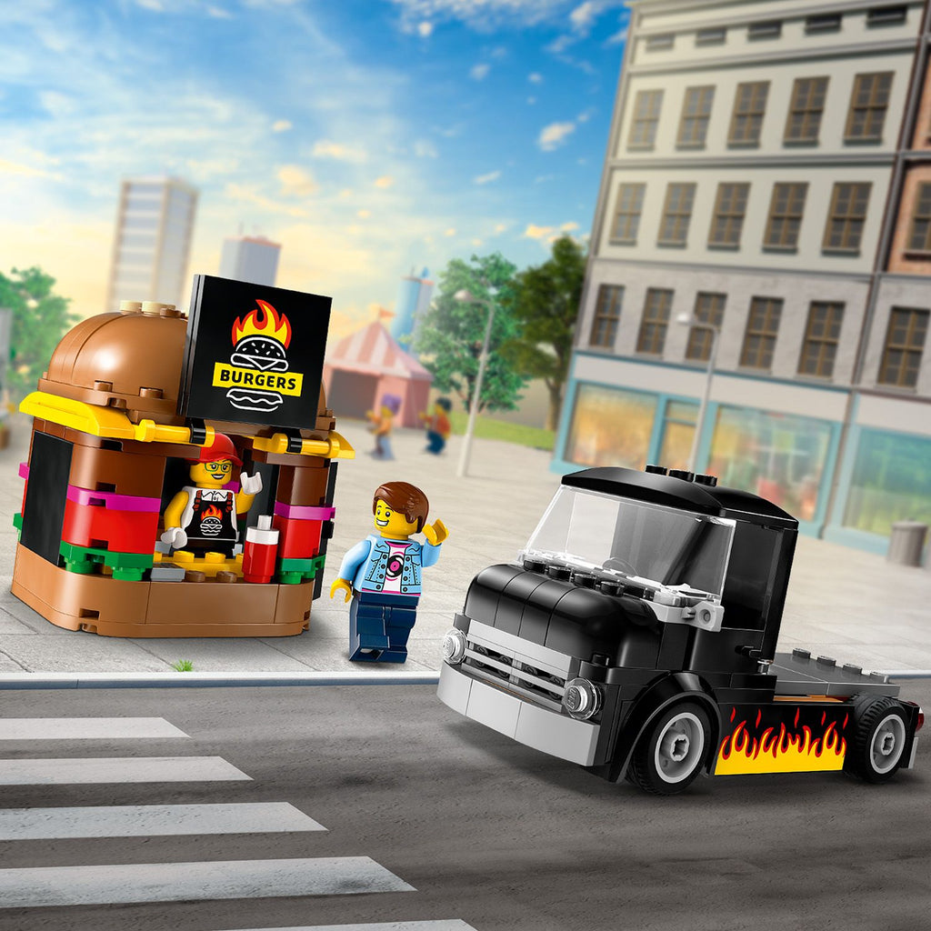 LEGO® City Burger Van - Xe Bán Burger Đồ Chơi Lắp Ráp - LEGO 60404 - Hình ảnh bổ sung 6