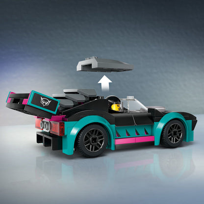 LEGO® City Race Car and Car Carrier Truck - Bộ Đồ Chơi Xe Đua Và Xe Tải Chở Xe - LEGO 60406 - Hình ảnh bổ sung 7